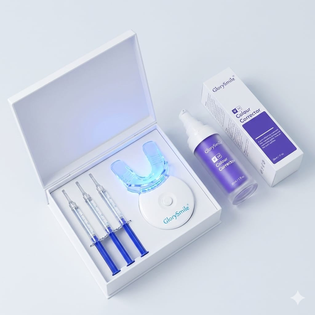 KIT BLANCHIMENT DENTAIRE LED + DENTIFRICE V34
