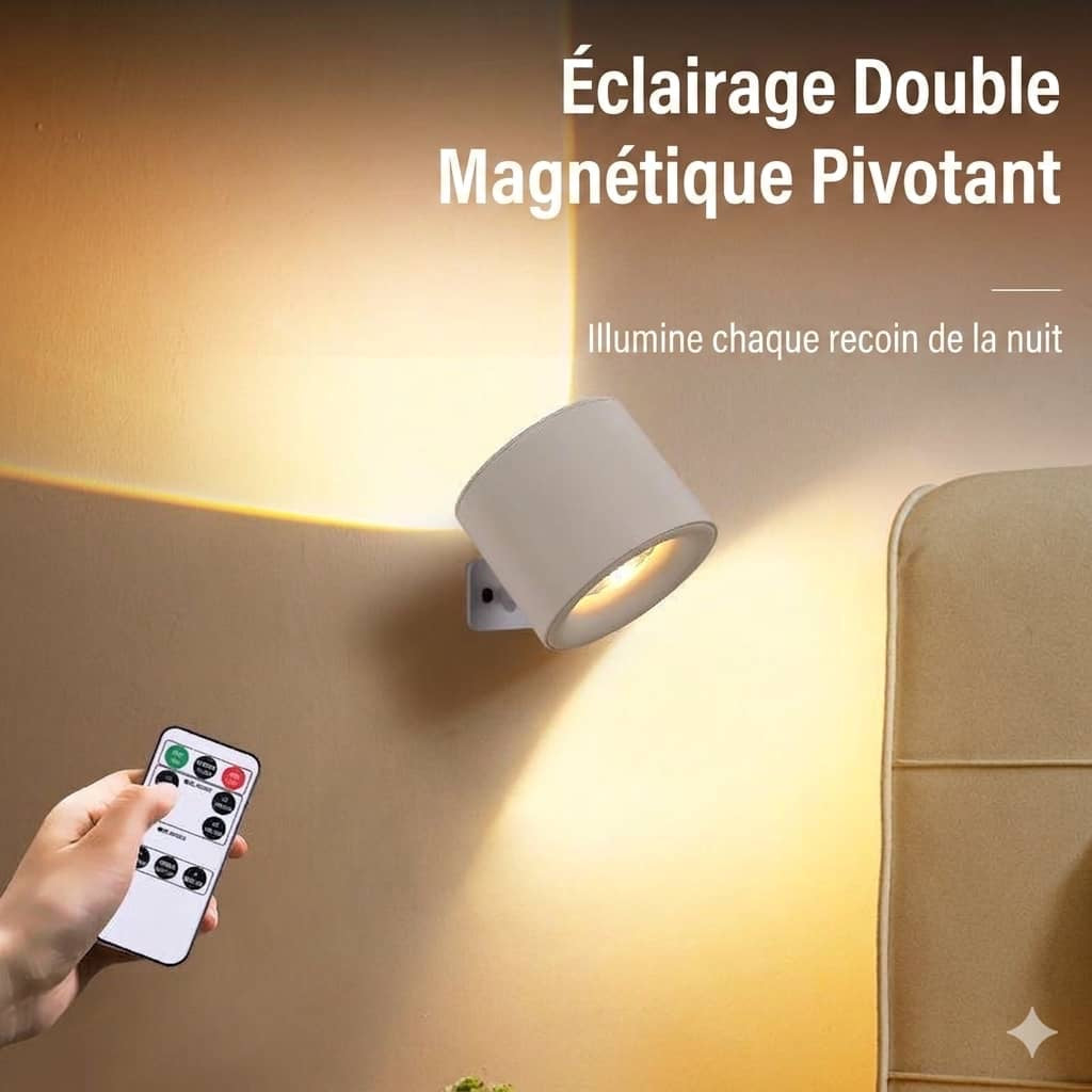 APPLIQUE MURALE RECHARGEABLE SANS FIL