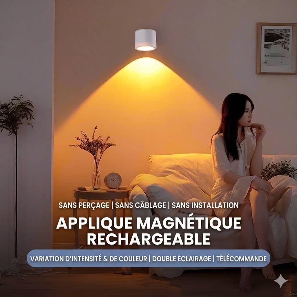 APPLIQUE MURALE RECHARGEABLE SANS FIL