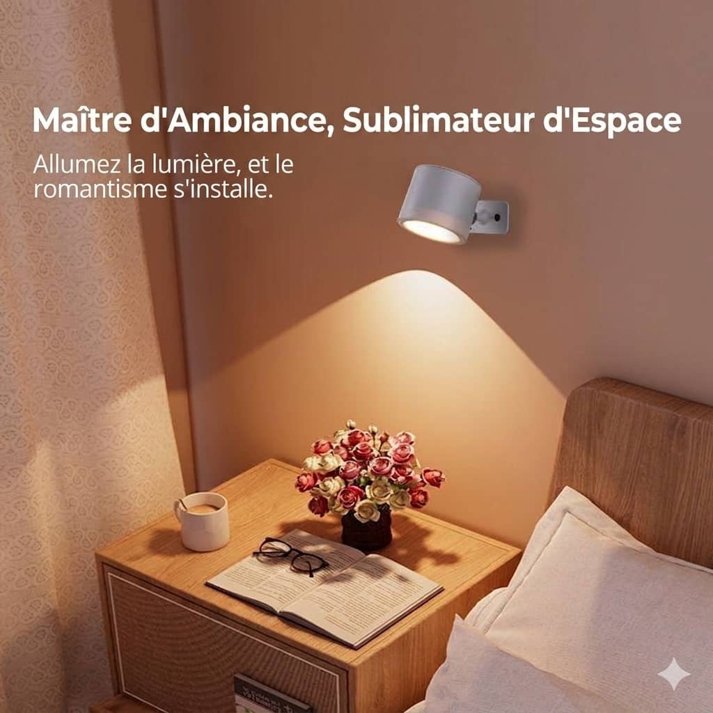 APPLIQUE MURALE RECHARGEABLE SANS FIL
