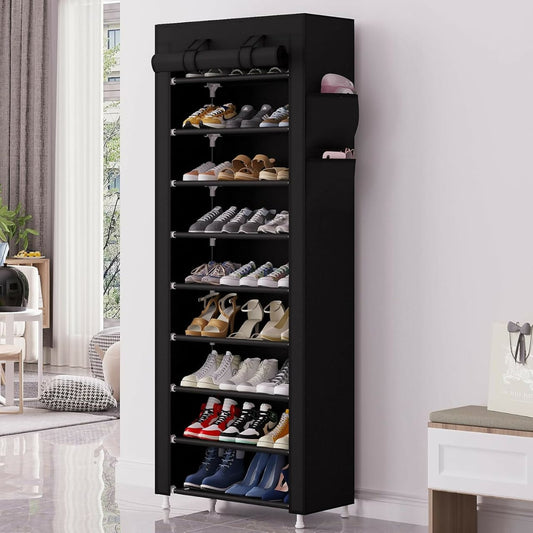 ÉTAGÈRE À CHAUSSURES AVEC PROTECTION ANTI-POUSSIERE