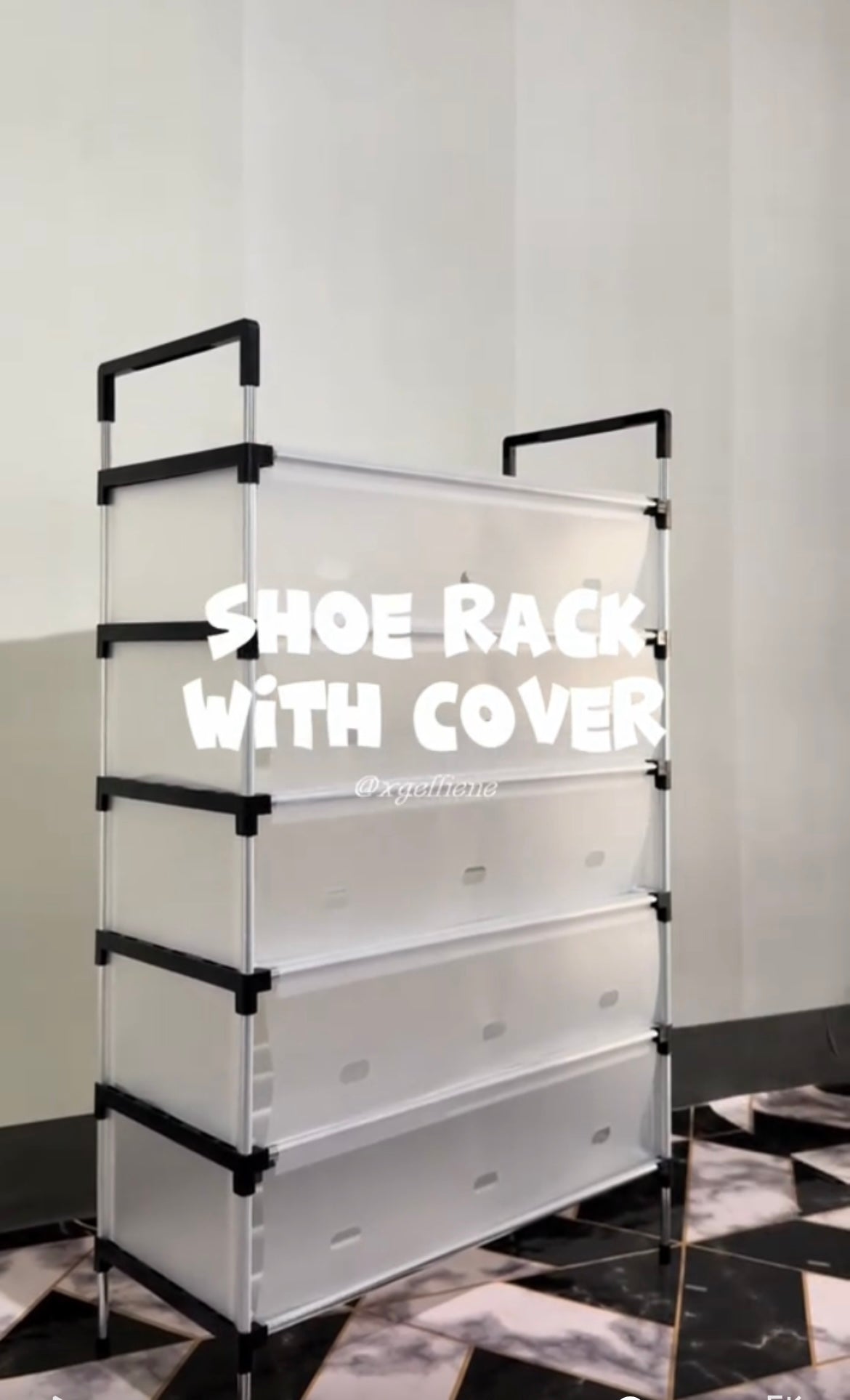 Étagère à Chaussures Avec Couvercle Anti-Poussière | 6 Niveaux