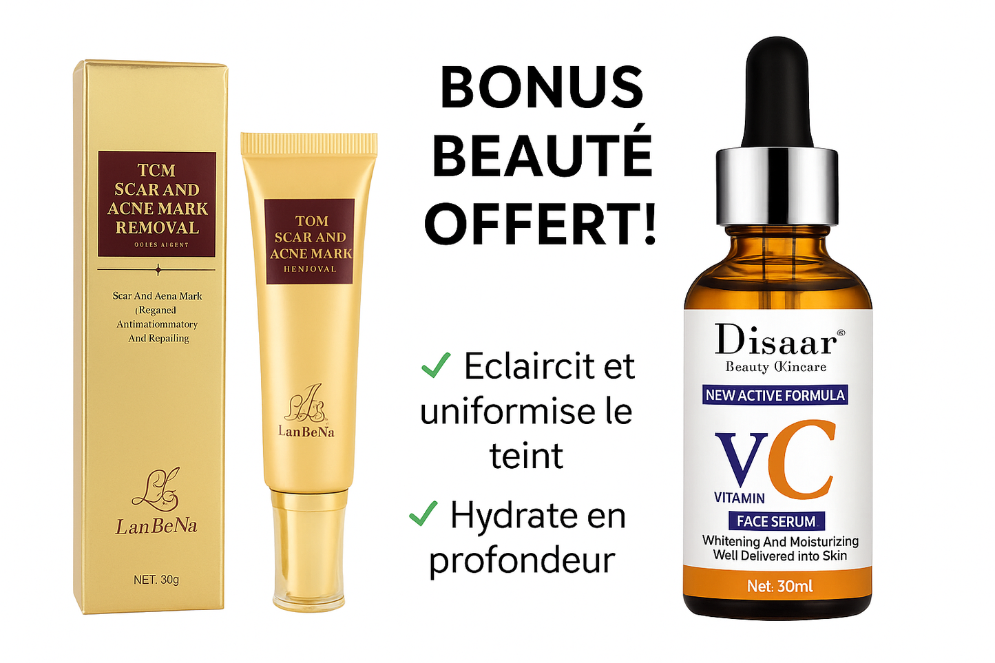 Crème Réparatrice Anti Cicatrice + (BONUS Disaar Vitamin C)