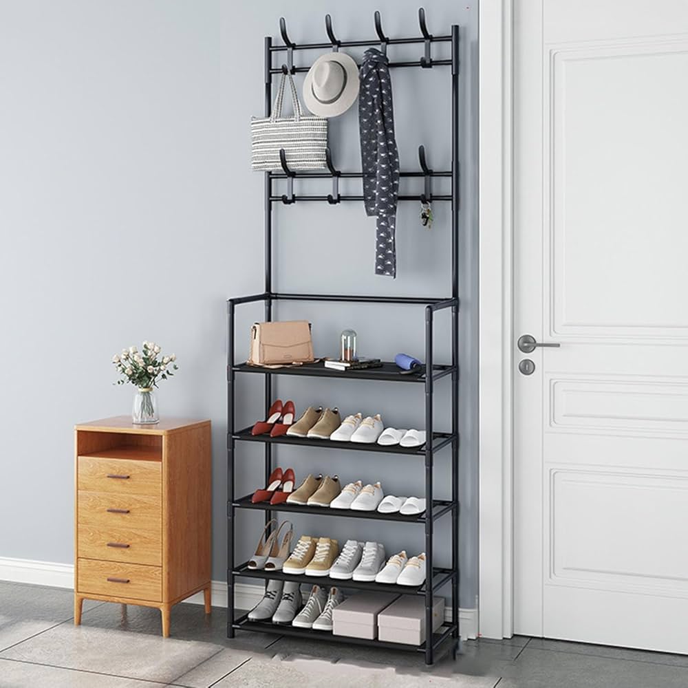 👟👜 ÉTAGÈRE A CHAUSSURES AVEC ACCROCHAGE SAC HAUT & ACCESSOIRES