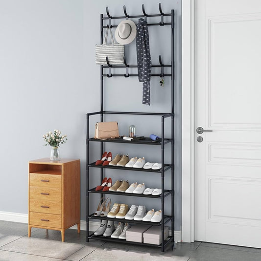 👟👜 ÉTAGÈRE A CHAUSSURES AVEC ACCROCHAGE SAC HAUT & ACCESSOIRES