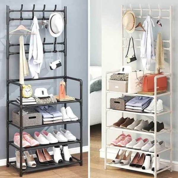 👟👜 ÉTAGÈRE A CHAUSSURES AVEC ACCROCHAGE SAC HAUT & ACCESSOIRES