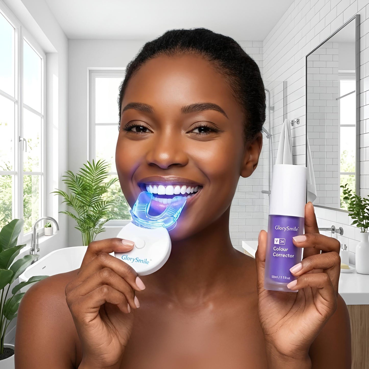 KIT BLANCHIMENT DENTAIRE LED + DENTIFRICE V34