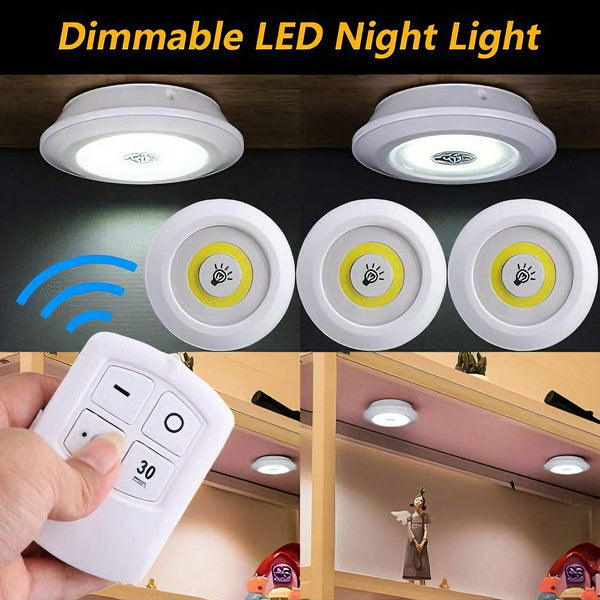 3 LAMPES ADHÉSIVES AVEC TELECOMMANDE