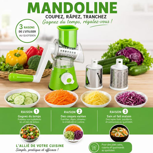 Mandoline 3 en 1