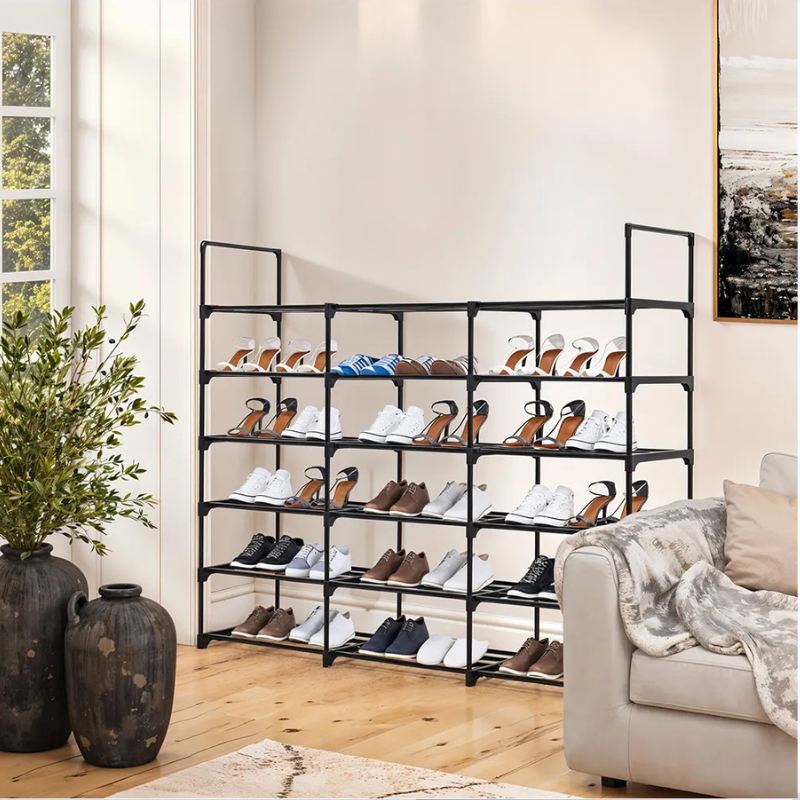 Grand Étagère à Chaussures de 36 Paires à 15 Niveau de Rangement.