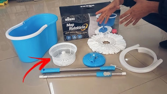 Kit de Serpillière à Nettoyage Rotatif en Seau