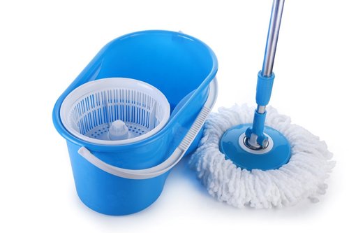 Kit de Serpillière à Nettoyage Rotatif en Seau