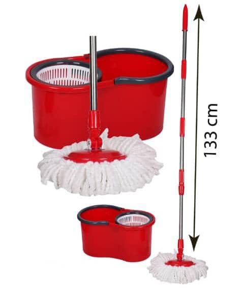 Kit de Serpillière à Nettoyage Rotatif en Seau