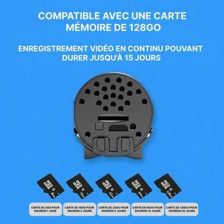 Mini Web Caméra HD Wifi HD 1080