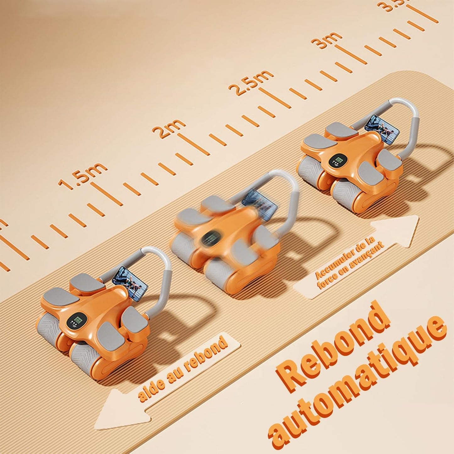 Roulette Abdominale Intelligente à rebond Automatique