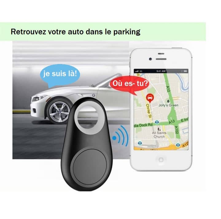 Lot de 5 Mini Traceurs GPS, Compatible IOS/Android, Traqueur d'objets Bluetooth anti-perte