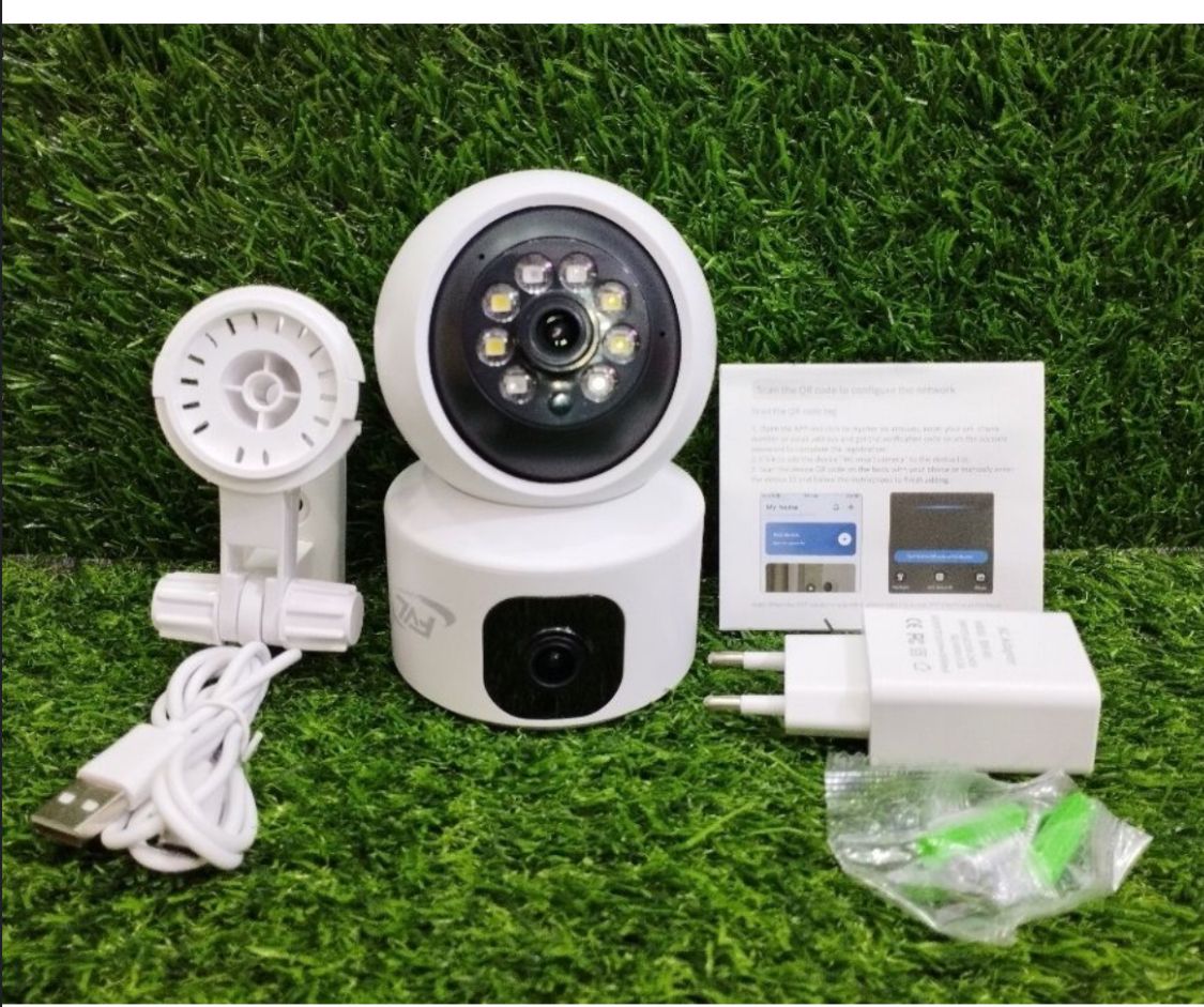 SMART Caméra de Surveillance Double Objectif avec carte SIM